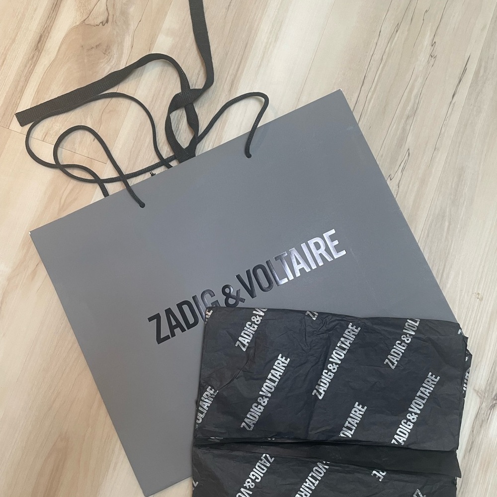Zadig & Voltaire Silver and Black Tote
